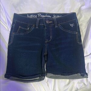 Justice Blue Jean Shorts Classic Denim Style